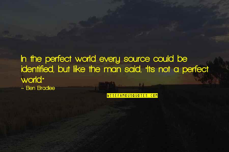 A Perfect Man Quotes By Ben Bradlee: In the perfect world every source could be