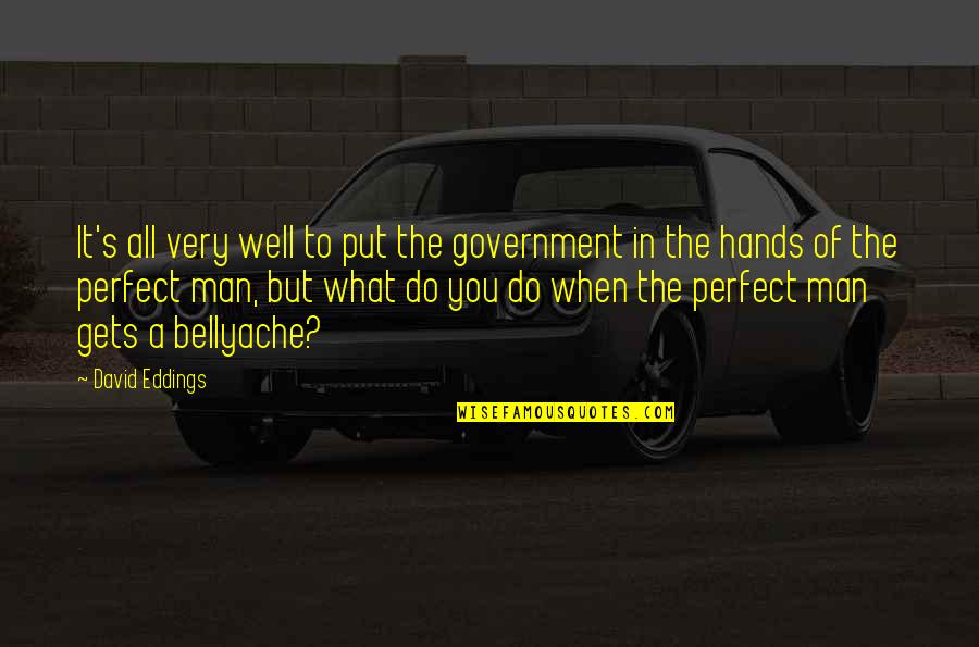 A Perfect Man Quotes By David Eddings: It's all very well to put the government