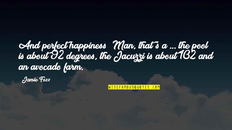 A Perfect Man Quotes By Jamie Foxx: And perfect happiness? Man, that's a ... the