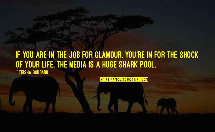 A Pool Quotes By Trisha Goddard: If you are in the job for glamour, A Pool Quotes By Trisha Goddard: If you are in the job for glamour,