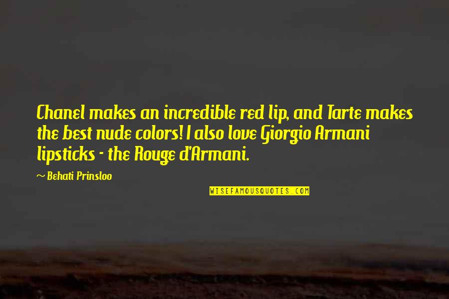 A Red Lip Quotes By Behati Prinsloo: Chanel makes an incredible red lip, and Tarte A Red Lip Quotes By Behati Prinsloo: Chanel makes an incredible red lip, and Tarte