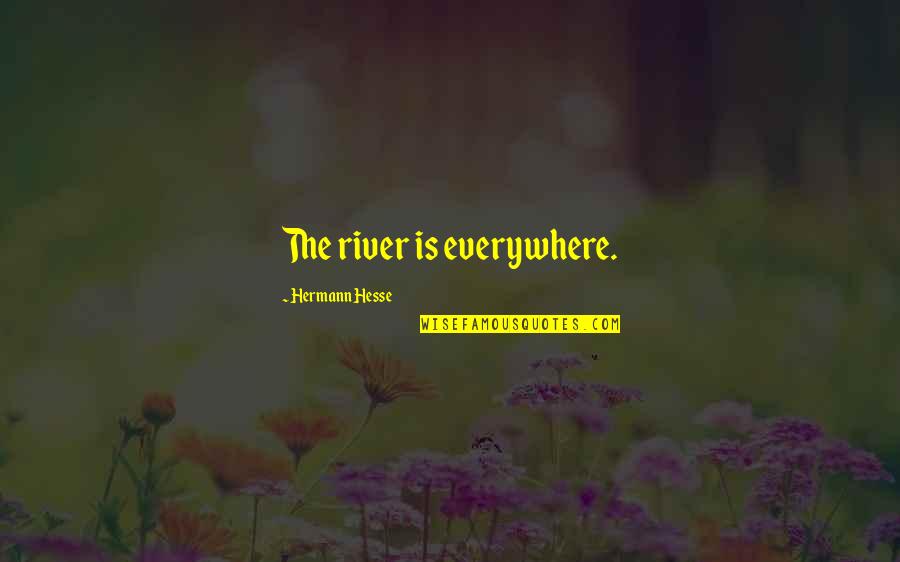 A River Of Life Quotes By Hermann Hesse: The river is everywhere.