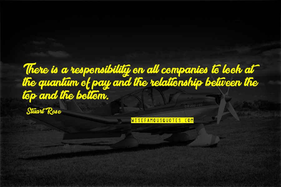 A Rose Quotes By Stuart Rose: There is a responsibility on all companies to