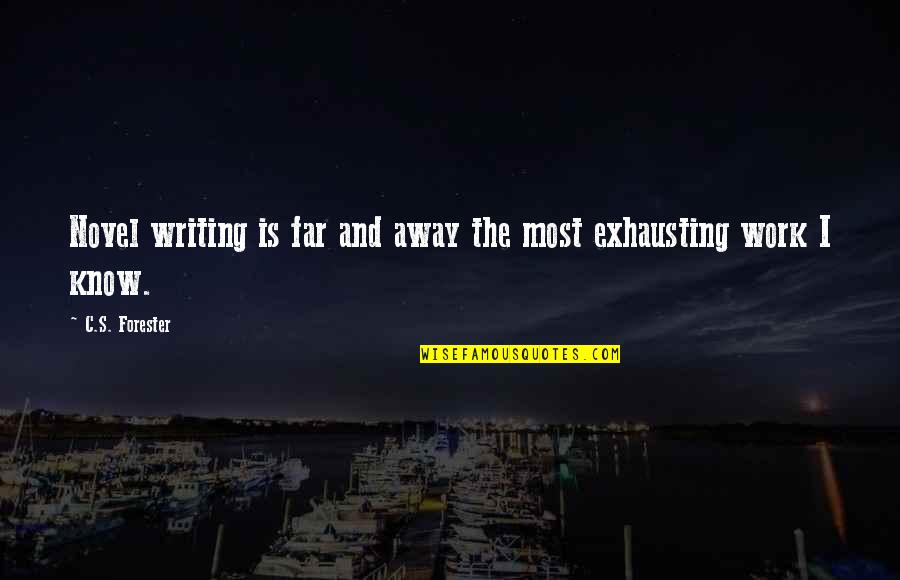 A Rough Road Quotes By C.S. Forester: Novel writing is far and away the most A Rough Road Quotes By C.S. Forester: Novel writing is far and away the most