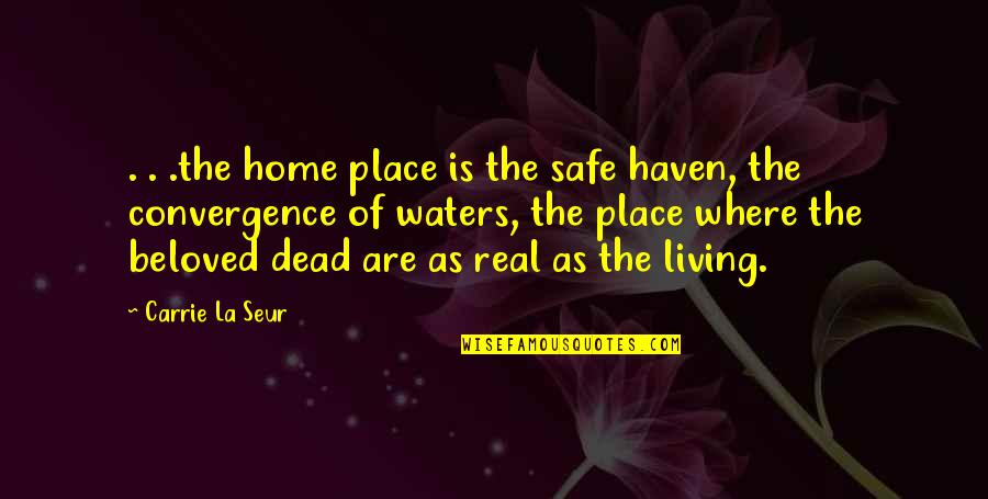 A Safe Home Quotes By Carrie La Seur: . . .the home place is the safe