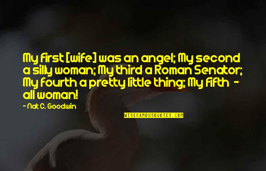 A Second Marriage Quotes By Nat C. Goodwin: My first [wife] was an angel; My second