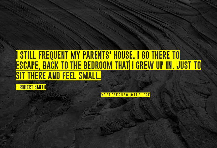 A Small House Quotes By Robert Smith: I still frequent my parents' house. I go