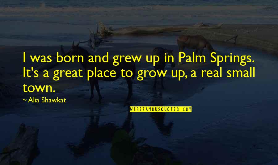 A Small Place Quotes By Alia Shawkat: I was born and grew up in Palm