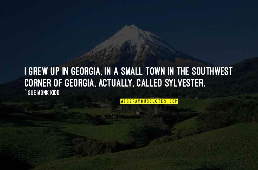 A Small Town Quotes By Sue Monk Kidd: I grew up in Georgia, in a small