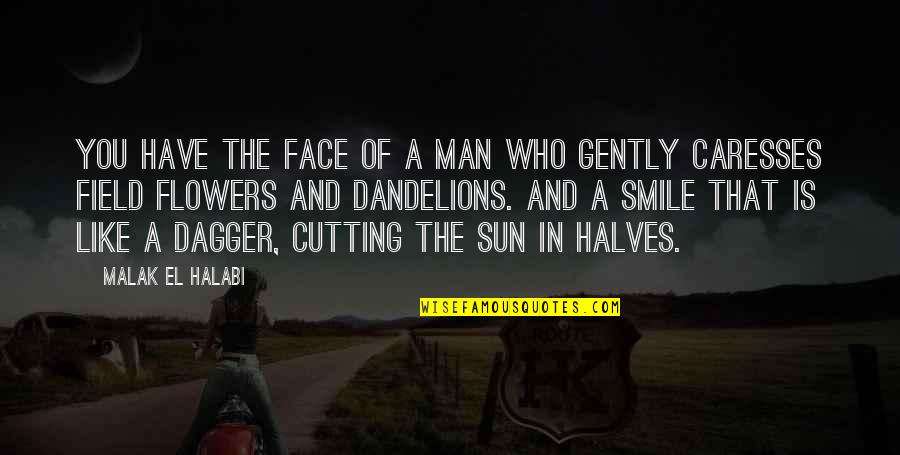 A Smile And Love Quotes By Malak El Halabi: You have the face of a man who