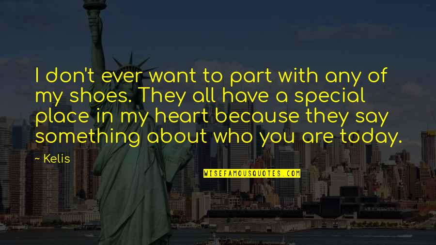 A Special Place In My Heart Quotes By Kelis: I don't ever want to part with any