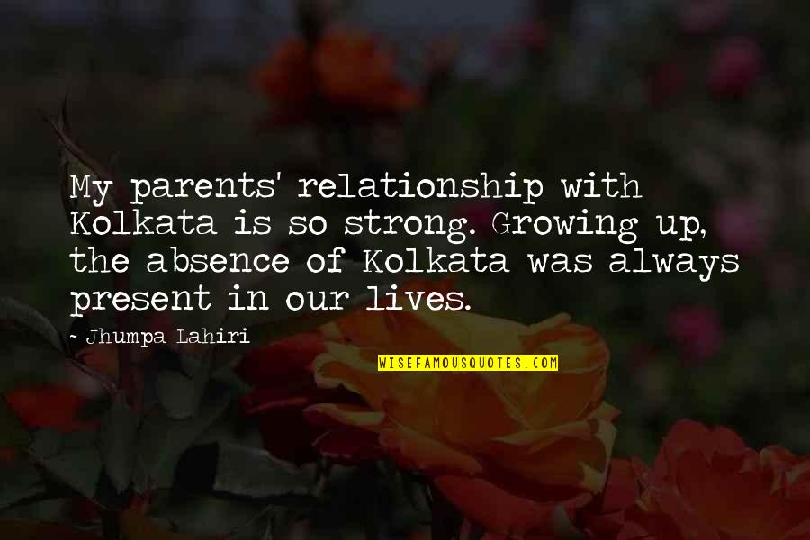 A Strong Relationship Quotes By Jhumpa Lahiri: My parents' relationship with Kolkata is so strong.