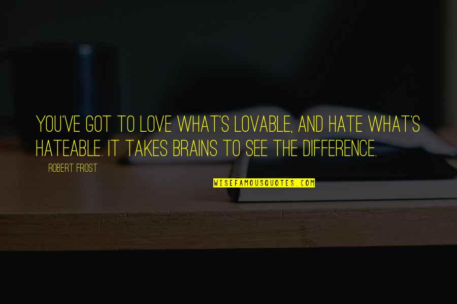 A Taste Of Honey Racism Quotes By Robert Frost: You've got to love what's lovable, and hate A Taste Of Honey Racism Quotes By Robert Frost: You've got to love what's lovable, and hate