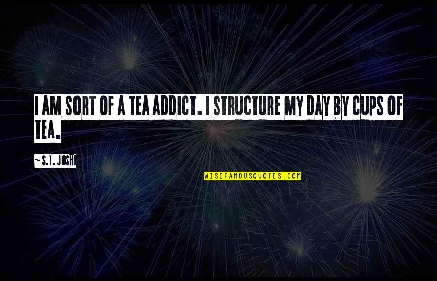 A Tea A Day Quotes By S.T. Joshi: I am sort of a tea addict. I