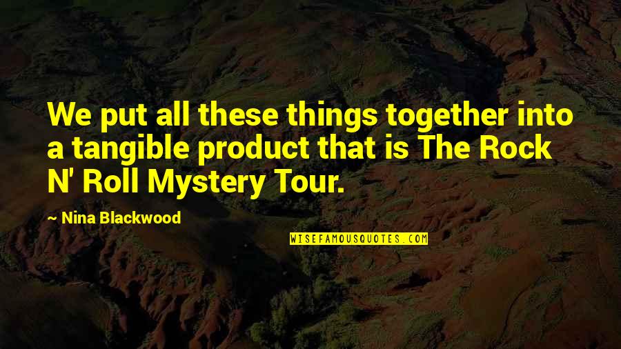 A Tour Quotes By Nina Blackwood: We put all these things together into a