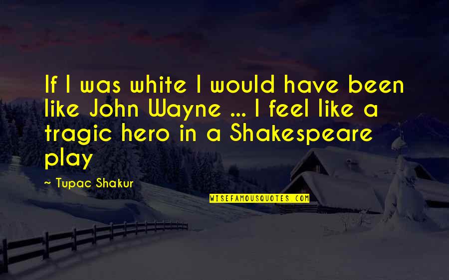A Tragic Hero Quotes By Tupac Shakur: If I was white I would have been
