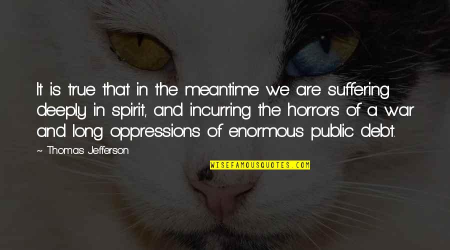 A True Boyfriend Would Quotes By Thomas Jefferson: It is true that in the meantime we A True Boyfriend Would Quotes By Thomas Jefferson: It is true that in the meantime we