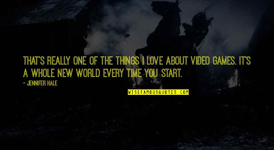 A Video Games Quotes By Jennifer Hale: That's really one of the things I love