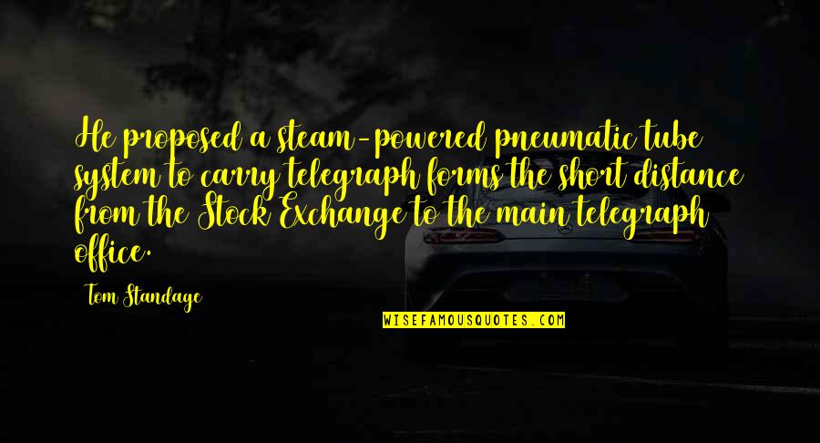 A&w Stock Quotes By Tom Standage: He proposed a steam-powered pneumatic tube system to