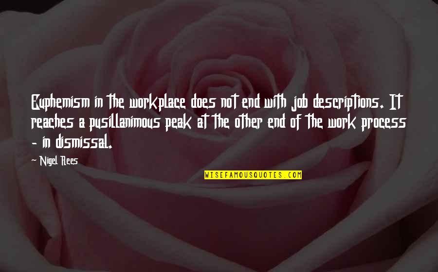 A Workplace Quotes By Nigel Rees: Euphemism in the workplace does not end with