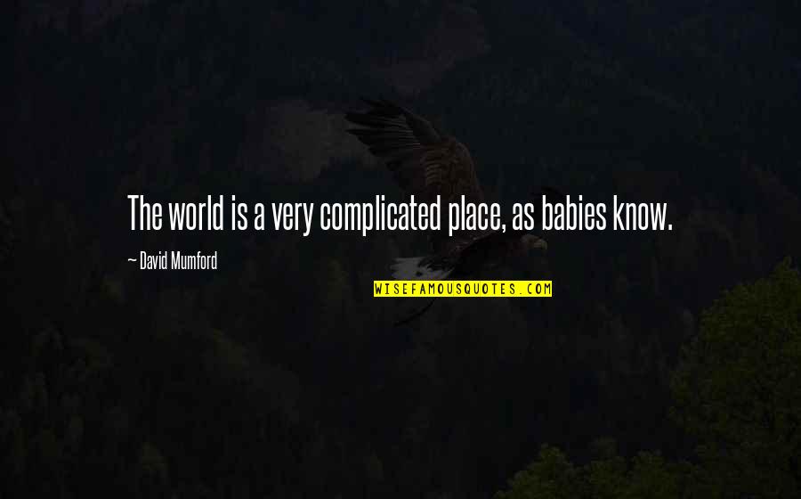 A World Quotes By David Mumford: The world is a very complicated place, as