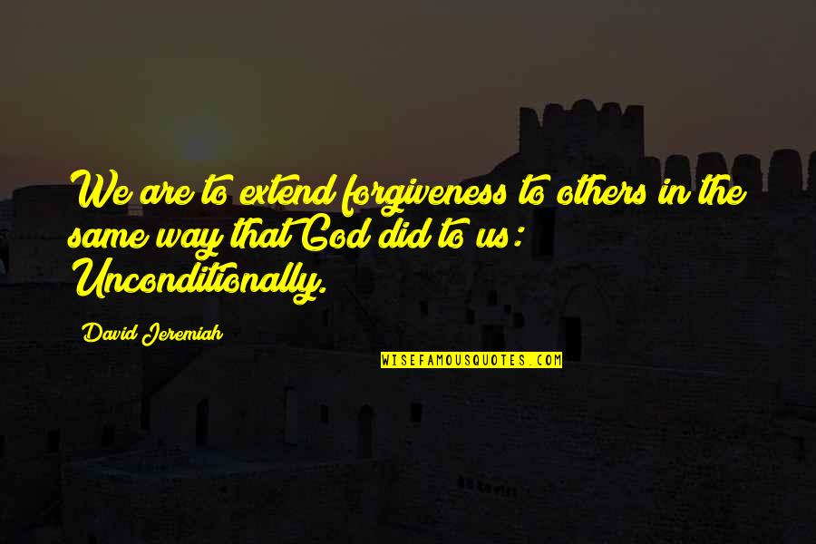 A1animals Quotes By David Jeremiah: We are to extend forgiveness to others in A1animals Quotes By David Jeremiah: We are to extend forgiveness to others in