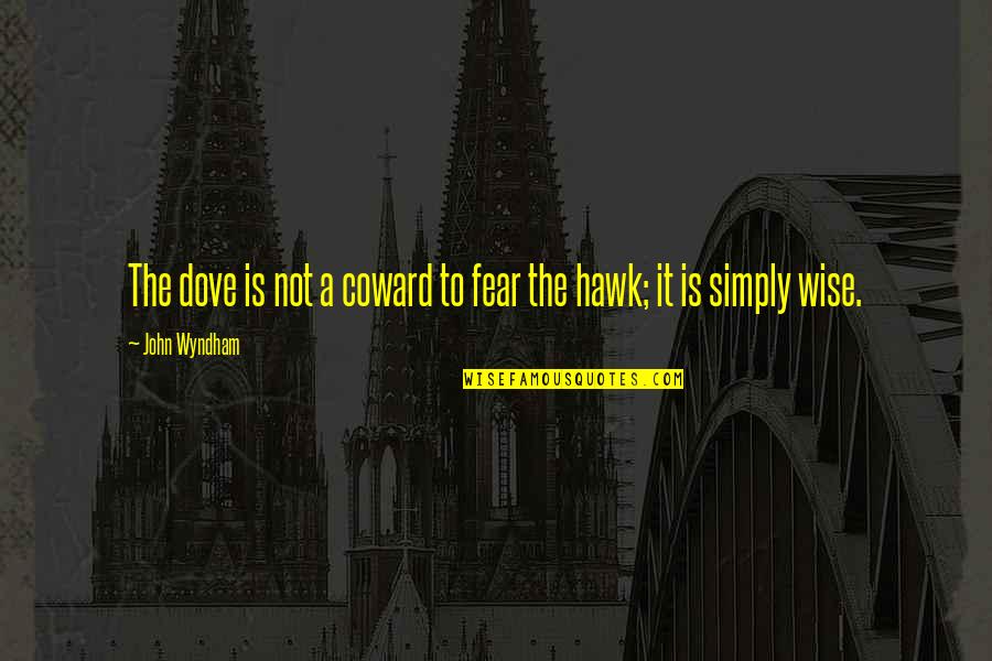 A8 Samsung Quotes By John Wyndham: The dove is not a coward to fear