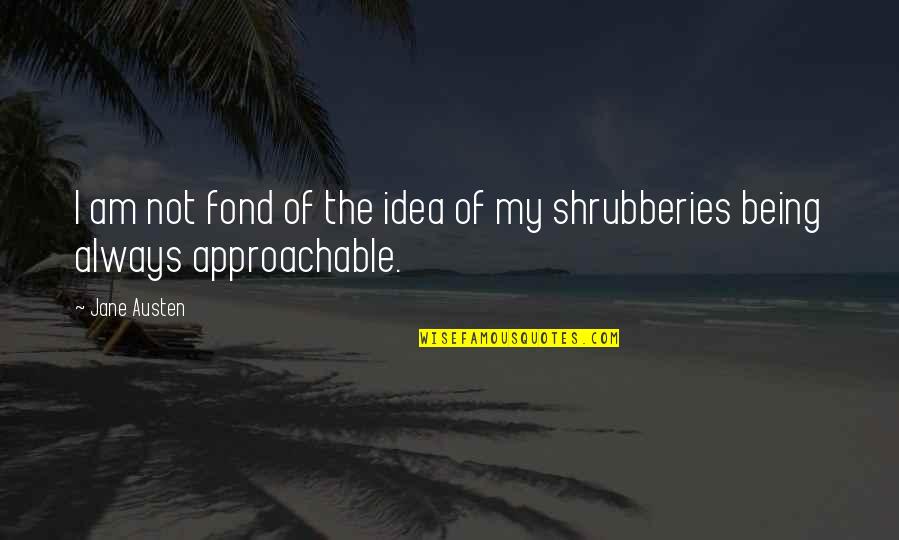 Aa Inspired Quotes By Jane Austen: I am not fond of the idea of