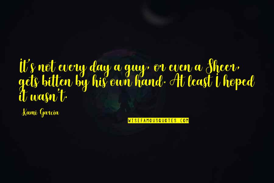 Aatrec Quotes By Kami Garcia: It's not every day a guy, or even