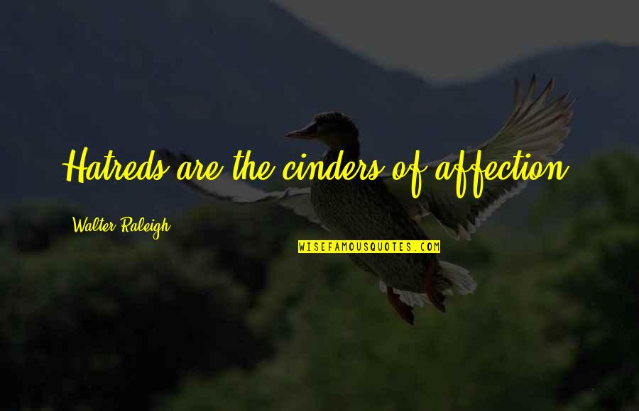 Abanicos Kdk Quotes By Walter Raleigh: Hatreds are the cinders of affection. Abanicos Kdk Quotes By Walter Raleigh: Hatreds are the cinders of affection.
