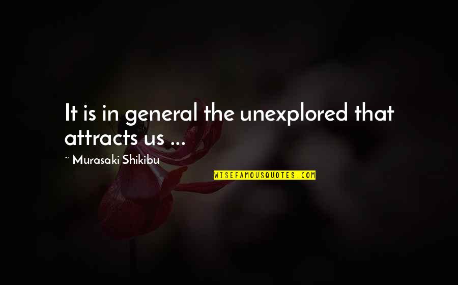 Abanish Kayastha Quotes By Murasaki Shikibu: It is in general the unexplored that attracts