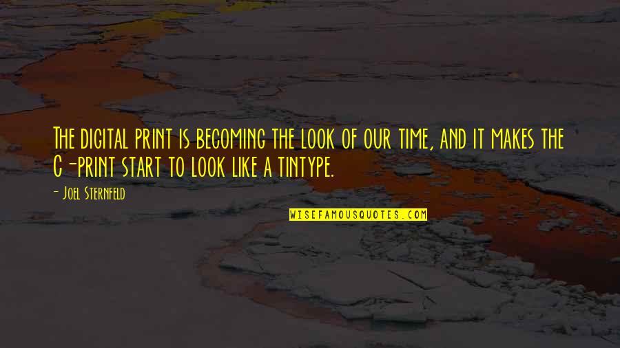 Abbas Al Akkad Quotes By Joel Sternfeld: The digital print is becoming the look of