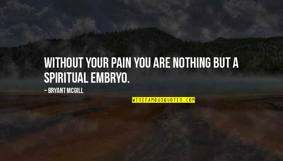 Abberrant Quotes By Bryant McGill: Without your pain you are nothing but a