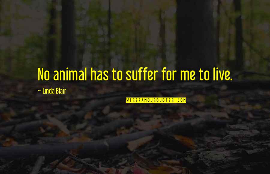 Abbreviation For Quote Quotes By Linda Blair: No animal has to suffer for me to Abbreviation For Quote Quotes By Linda Blair: No animal has to suffer for me to