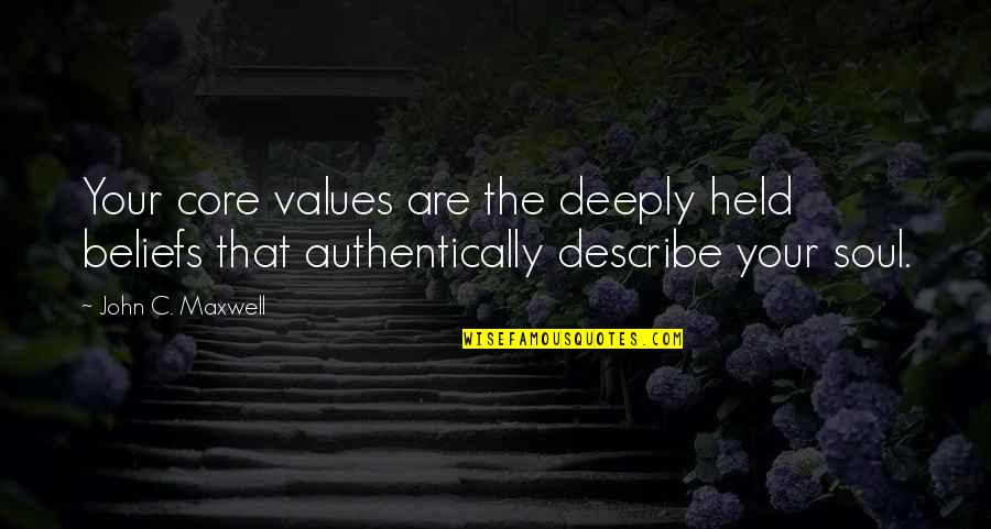 Abdinasir Yare Quotes By John C. Maxwell: Your core values are the deeply held beliefs Abdinasir Yare Quotes By John C. Maxwell: Your core values are the deeply held beliefs