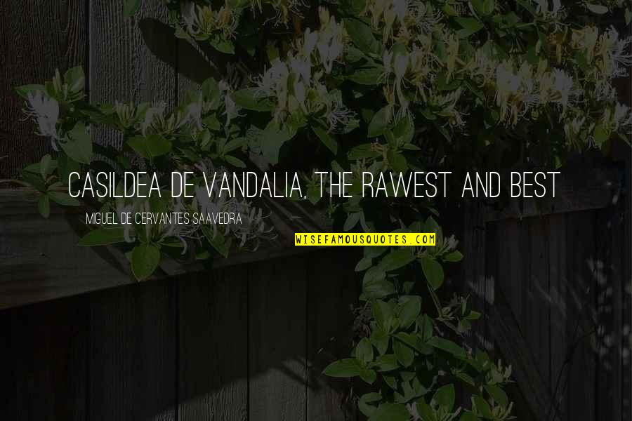 Abdul Khaliq Afghanistan Quotes By Miguel De Cervantes Saavedra: Casildea de Vandalia, the rawest and best Abdul Khaliq Afghanistan Quotes By Miguel De Cervantes Saavedra: Casildea de Vandalia, the rawest and best