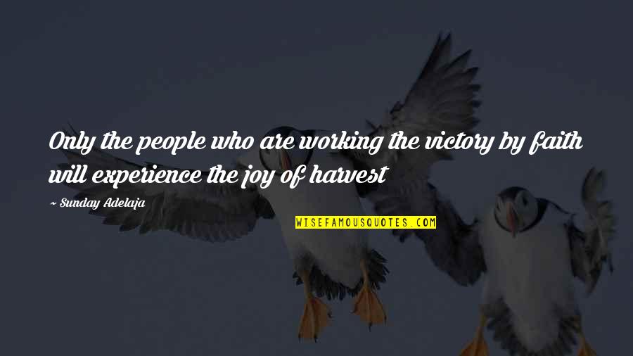 Abears Quotes By Sunday Adelaja: Only the people who are working the victory