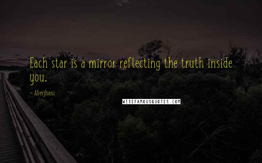 Aberjhani quotes: Each star is a mirror reflecting the truth inside you.