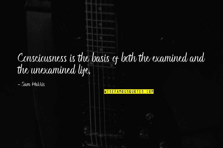 Abitazione Principale Quotes By Sam Harris: Consciousness is the basis of both the examined