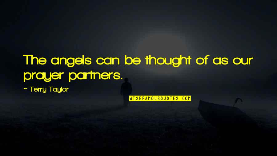 Abizaid Quotes By Terry Taylor: The angels can be thought of as our