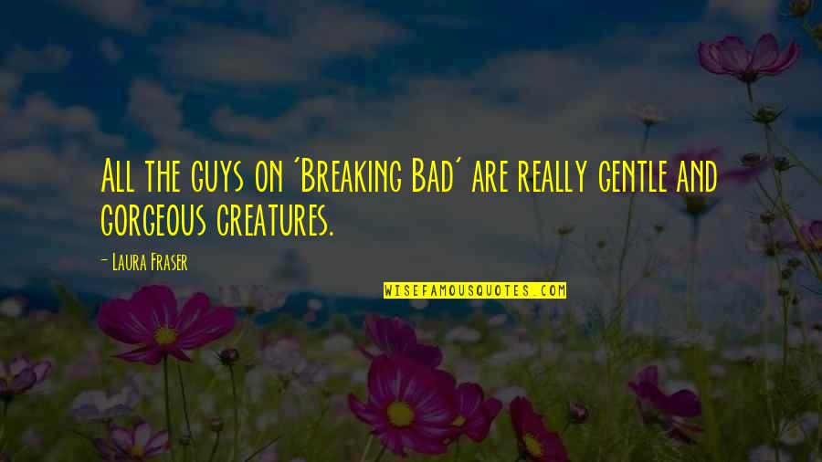 Ablica Officinalis Quotes By Laura Fraser: All the guys on 'Breaking Bad' are really