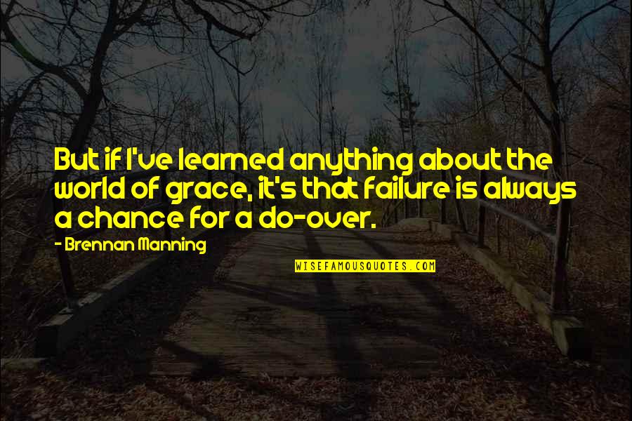 About Failure Quotes By Brennan Manning: But if I've learned anything about the world