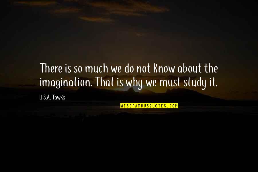 About Imagination Quotes By S.A. Tawks: There is so much we do not know