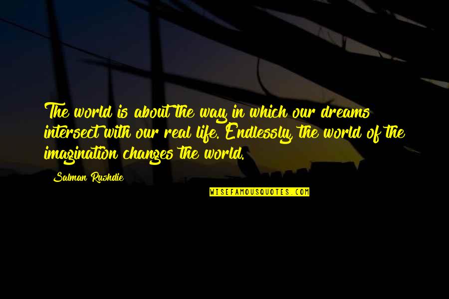 About Imagination Quotes By Salman Rushdie: The world is about the way in which