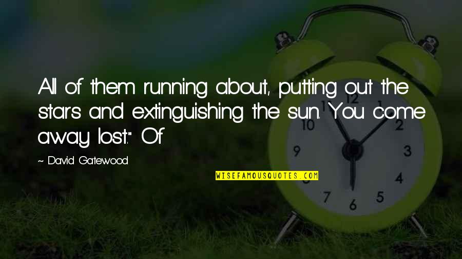 About Sun Quotes By David Gatewood: All of them running about, putting out the
