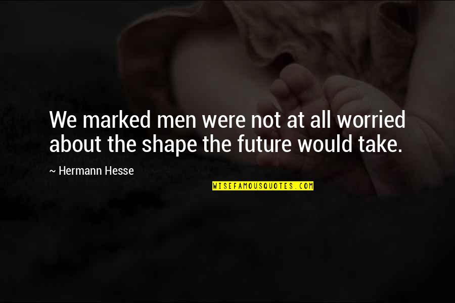 About The Future Quotes By Hermann Hesse: We marked men were not at all worried