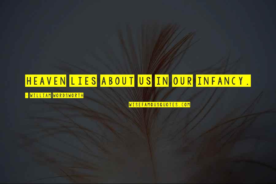 About Us Quotes By William Wordsworth: Heaven lies about us in our infancy.