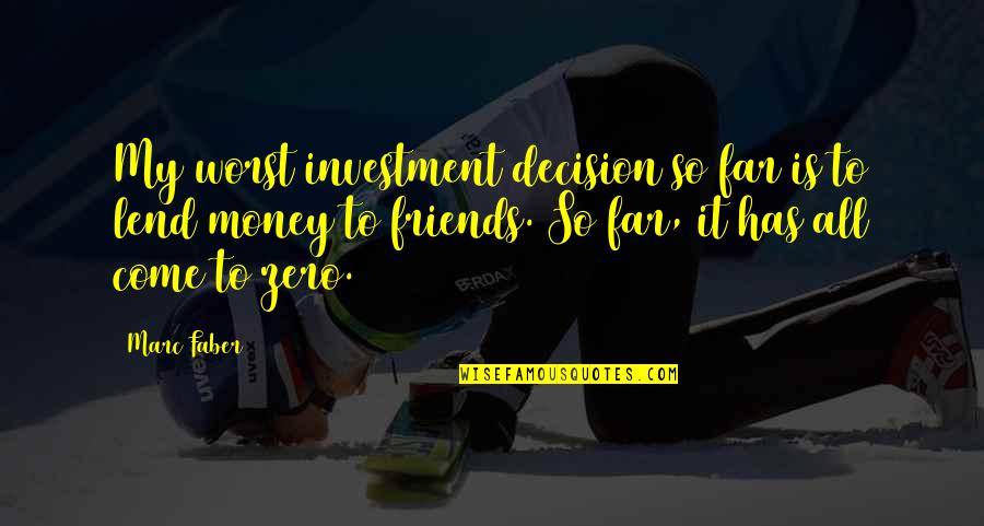 Abra East Of Eden Quotes By Marc Faber: My worst investment decision so far is to Abra East Of Eden Quotes By Marc Faber: My worst investment decision so far is to
