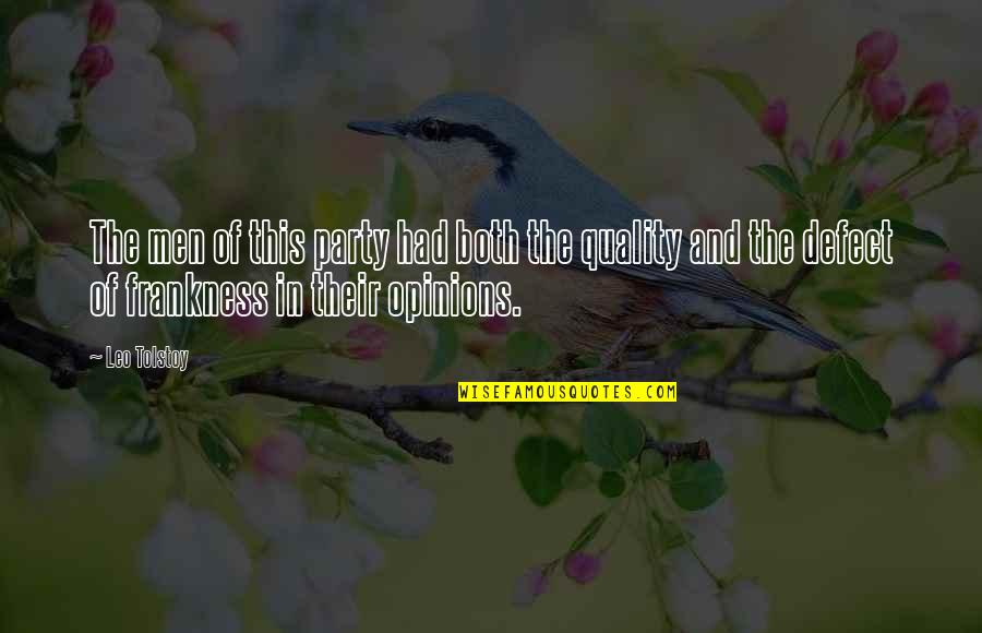 Abracadabra Hair Quotes By Leo Tolstoy: The men of this party had both the