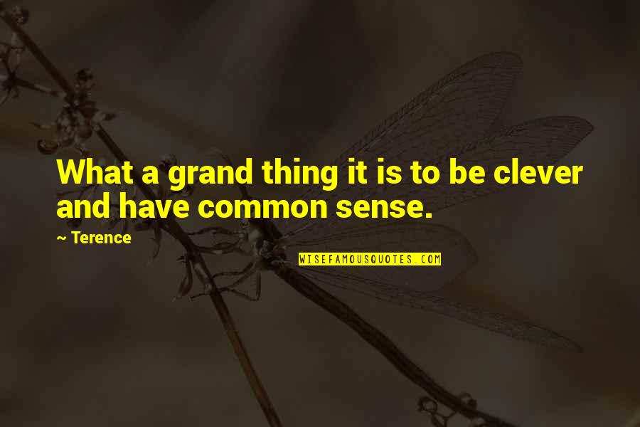 Abrahm Shearer Quotes By Terence: What a grand thing it is to be
